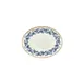 Turgla T-KRAZT25OV-12 Kario Oval China Plate, 9.75" x 7.5" x 1" Porcelain, Blue Vitrified Finish 1 image
