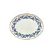 Turgla T-KRAZT31OV-6 Kario Oval China Platter, 12" x 9.5" x 1" Porcelain, Blue Vitrified Finish 1 image