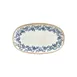 Turgla T-KRAZT34OV-6 Oval China Platter, 13.5" x 8" x 1.5" Porcelain Blue Finish - 1/Each 1 image