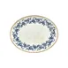 Turgla T-KRAZT36OV-6 Kario Oval China Platter, 14" x 11" x 1.25" Porcelain, Blue Vitrified Finish 1 image