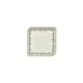 Turgla T-OLVAR25KR-12 Square Oliva China Plate, 7.5" x 7.5" Porcelain, Green Vitrified Finish 1 image
