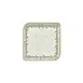 Turgla T-OLVAR34KR-6 Square Green China Plate, 9.75" x 9.75" Vitrified Porcelain Dinnerware 2 image