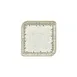 Turgla T-OLVAR34KR-6 Square Green China Plate, 9.75" x 9.75" Vitrified Porcelain Dinnerware 1 image