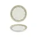 Turgla T-OLVHL25RD-6 Oliva Round China Plate, 9.75" Diameter, Porcelain, Green Vitrified Finish 1 image