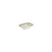 Turgla T-OLVZT16DKY-12 Oliva Deep Rectangular Plate, 6.25" x 4.25" Porcelain, Green Vitrified Finish 1 image