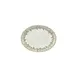 Turgla T-OLVZT25OV-12 Oval China Plate, 9.75" Dia x 7.5" W x 1" H, Porcelain, Green Vitrified 1 image
