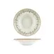 Turgla T-OLVZT27CK-6 Oliva Deep Round Plate, 10.75" Dia x 2.5" H, 17 oz, Green Vitrified Porcelain 1 image