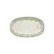 Turgla T-OLVZT34OV-6 Oliva Oval Platter, 13.5" x 8" x 1.5" Green Vitrified Porcelain Dinnerware 1 image