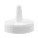 Winco PSB-C-LID Transparent Squeeze Bottle Lid, Standard Top, Single Tip, Plastic, 60 Pack - 1 Dozen 1 image