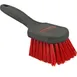 AllPoints 1421624 Cleaning Brush, 8" Red Nylon Bristles, Black Plastic Handle – Janitorial Tool 1 image