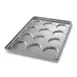 Chicago Metallic Bakeware 41005 Hamburger Bun Pan, 12-Cup 5" Muffin Pan, 17-1/2"x25-3/4"x1-1/2" Aluminized Steel, 1 image