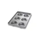 Chicago Metallic Bakeware 41006 Hamburger Bun Pan, 12" x 17-5/8", 6 Cup, Steel, ePlus Non‑PFAS 1 image