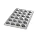 Chicago Metallic Bakeware 42755 Mini Crown Muffin Pan, 14"1/16 x 20"11/16, 24 Cup 2‑3/4" Muffins, 3 oz Capacity, 1 image