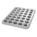 Chicago Metallic Bakeware 42756 Mini Crown Muffin Pan, 35‑Cup 2‑3/4" Muffins, Steel, Made in USA 1 image