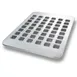 Chicago Metallic 42865 Brownie Bite Pan, 17½" x 25¾" Steel, 48 Squares, Silicone Glaze, Non‑PFAS, USA 1 image