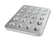 Chicago Metallic Bakeware 43030 - 20‑Cup Muffin Pan, 17½" x 25¾" Steel, AMERICOAT® ePlus Glaze, USA 1 image