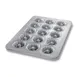 Chicago Metallic Bakeware 43055 Fluted Tube Cake Pan, 17‑7/8" x 25‑7/8", 15 3‑15/16" Cakes, 22‑Gauge Aluminized Steel, AMERICOAT® ePlus Glaze, Non‑PFAS 1 image