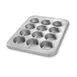 Chicago Metallic Bakeware 43645 Muffin Pan, 12‑7/8" x 17‑7/8", 12‑Cup, 26‑Gauge Steel, AMERICOAT® Glaze 1 image