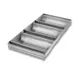Chicago Metallic 44405 Loaf Pan Set – 3‑Compartment Pullman, 22‑Gauge Aluminized Steel – 3/Set 1 image