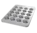 Chicago Metallic Bakeware 44555 Muffin Pan, 17-7/8"x25-7/8", 20 Cup, Steel, ePlus Glaze, Non‑PFAS 1 image