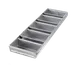 Chicago Metallic 44575 5‑Pan Loaf Set, 8‑5/32”×25‑3/4”×2‑1/4”, 7‑3/8” Strapped Pans, Steel -5/Set 1 image