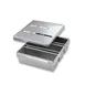 Chicago Metallic 44635 3‑Compartment 13” x 4” Aluminized Steel Pan, AMERICOAT® ePlus Silicone Glaze 1 image