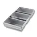 Chicago Metallic 45635 - 3‑Pan Loaf Set, 9" x 4‑1/2" Strapped, 26‑Gauge Aluminized Steel - 1/Set 1 image