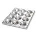 Chicago Metallic Bakeware 46125 Muffin Pan - 12 Cup, 10"¾ x 14"⅛, 2¾" Dia, AMERICOAT® Glaze, USA 1 image
