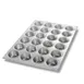 Chicago Metallic Bakeware 46520 Cupcake Pan, 14" x 20¾", 24 2¾" Cakes, Aluminum, Uncoated, USA 1 image
