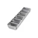 Chicago Metallic Bakeware 46925 - 6‑Pan Bread Set, 6”x25‑7/8”, 26‑Gauge Aluminized Steel, 6/Set 1 image