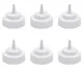 Hubert 118558 Kratos Squeeze Bottle Lid, 16 oz White Polyethylene, Standard Top Single Tip - Set 1 image