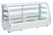 Hubert 120415 48"W x 22.4"D x 27"H Bakery Display Case, 4.24 cu ft., White Glass, 2 Shelves, 33-40°F 1 image