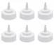 Hubert 130541 Kratos Replacement Squeeze Bottle Lid, 12 oz White Polyethylene, Single Tip - Set 1 image