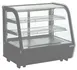 Hubert 132695 Kratos 29C-004 Display Case, 27.6"W x 22.4"D x 27"H, Black Glass, 2 Shelves, 1/3 HP, 115V 1 image