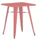 Hubert 19018 Outdoor Table, CenPro Table, 36" W x 35-1/2" D x 30" H, Standard Height, Red Steel 1 image