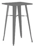 Hubert 22632 Outdoor Table, CenPro Table, 24" W x 23-1/2" D, Bar Height, Black Steel, Commercial 1 image
