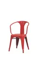 Hubert 36980 Outdoor Armchair Chair, CenPro Arm Chair, 400 lb Capacity, Stackable Steel, Red 1 image