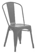 Hubert 57824 Outdoor Side Chair, CenPro Cafe Chair, 400 lb Capacity, Stackable Steel, Black 1 image