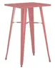 Hubert 62620 Outdoor Table, CenPro Table, 24" W x 23-1/2" D, Bar Height, Red Steel, Commercial Use 1 image