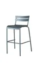 Hubert 67406 Outdoor Bar Stool, CenPro Barstool, 300 lb Capacity, Silver Powder-Coated Aluminum 1 image