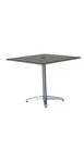 Hubert 93091 Outdoor Table, CenPro Table, 36"W x 36"D x 30"H, Umbrella Hole, Aluminum Silver 1 image