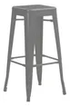 Hubert 96985 Outdoor Bar Stool, CenPro Barstool, 400 lb Capacity, Backless, Bar Height, Black 1 image