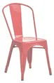Hubert 97822 Outdoor Side Chair, CenPro Cafe Chair, 400 lb Capacity, Stackable Steel, Red 1 image