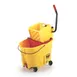 Rubbermaid 2031764 WaveBrake Mopping Combo, 35‑Qt Yellow Bucket with Side‑Press Wringer, Plastic, USA 2 image