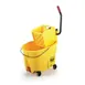 Rubbermaid 2031764 WaveBrake Mopping Combo, 35‑Qt Yellow Bucket with Side‑Press Wringer, Plastic, USA 1 image