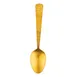 TableCraft Products 12993 - Solaire Dinner Spoon, 2" x 1" x 9", Gold Hammered PVD Stainless Steel 1 image