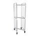 Winholt WP-1836-N-2LC Aluminum 36-Pan Mobile Full Height Nesting Pan Rack 1 image