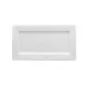 RAK Porcelain ASRW29 Access Plate, 11½" Rectangular White Porcelain, Wide Rim, Edges - 12/Case 1 image