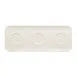 RAK Porcelain AURT46IN3 - 18" x 7" Tray with Three Indents, Porcelain, Oven/Microwave Safe - 6/Case 1 image