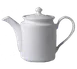 RAK Porcelain BACP35D7 Rondo Coffee Pot with Lid, 11.85 Oz, Chip‑Resistant, Microwave Safe - 1/Case 1 image